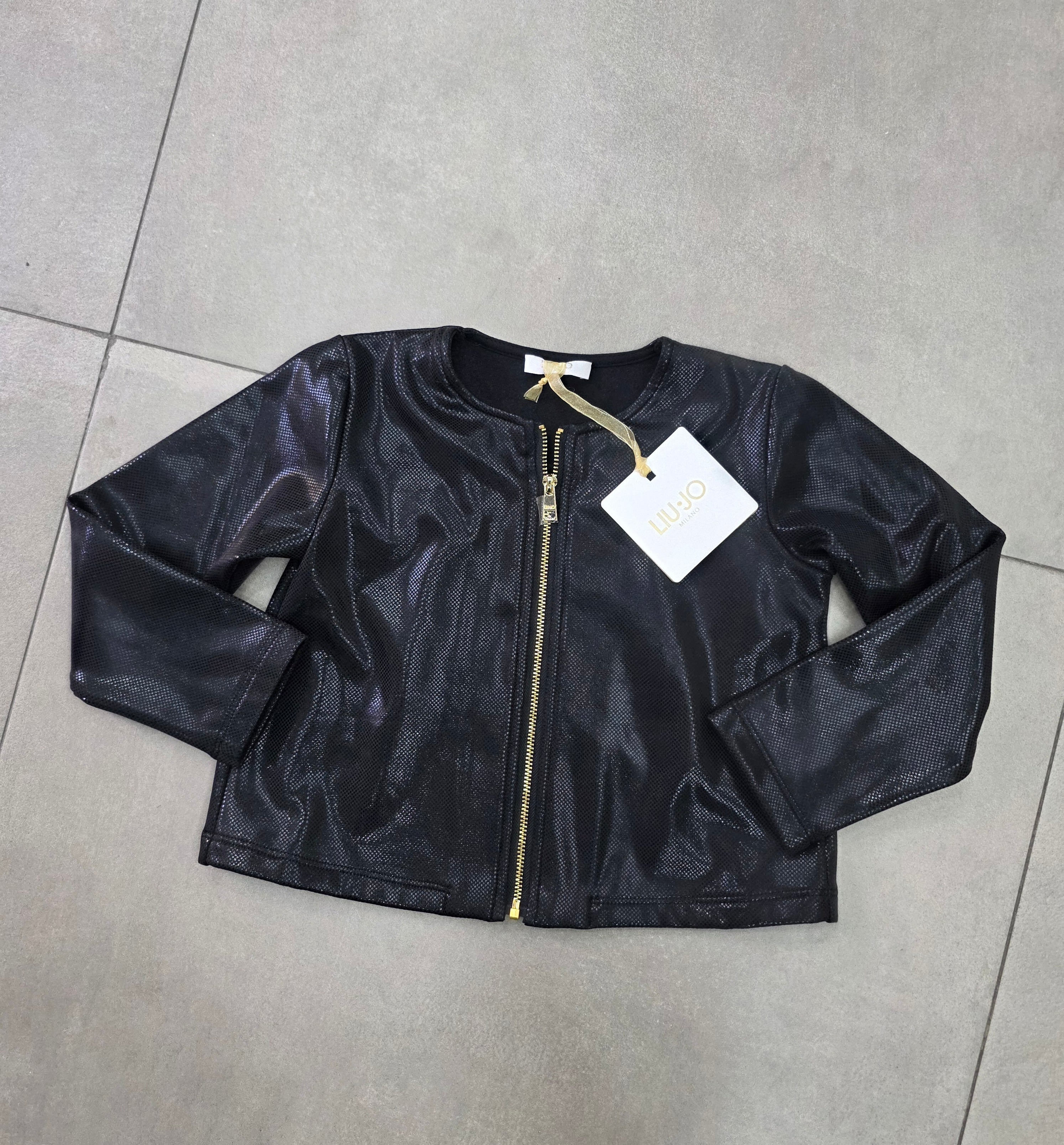 Giacchettino lucido luijo con zip