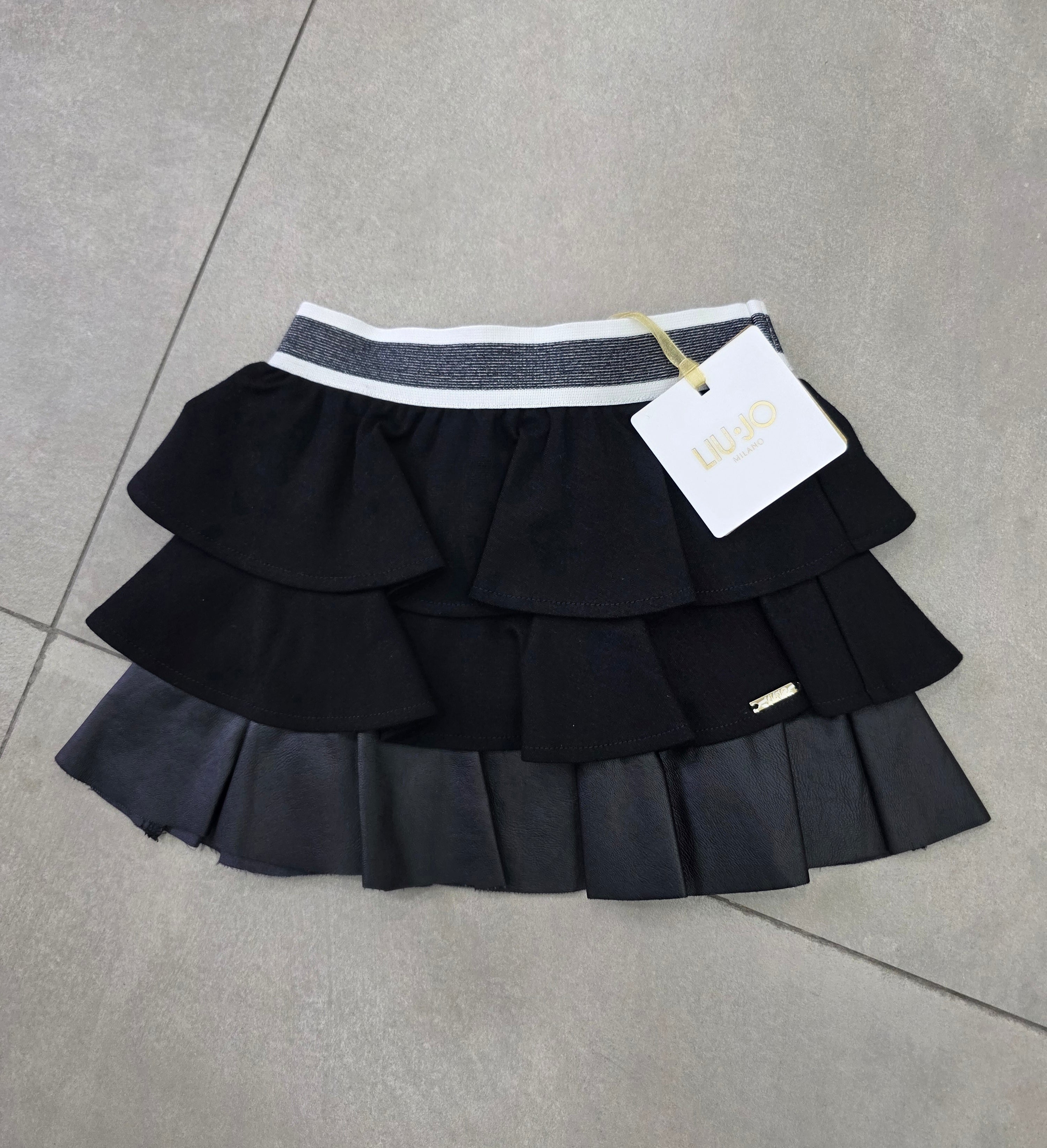 Gonnellina con balze luijo con molla bicolore