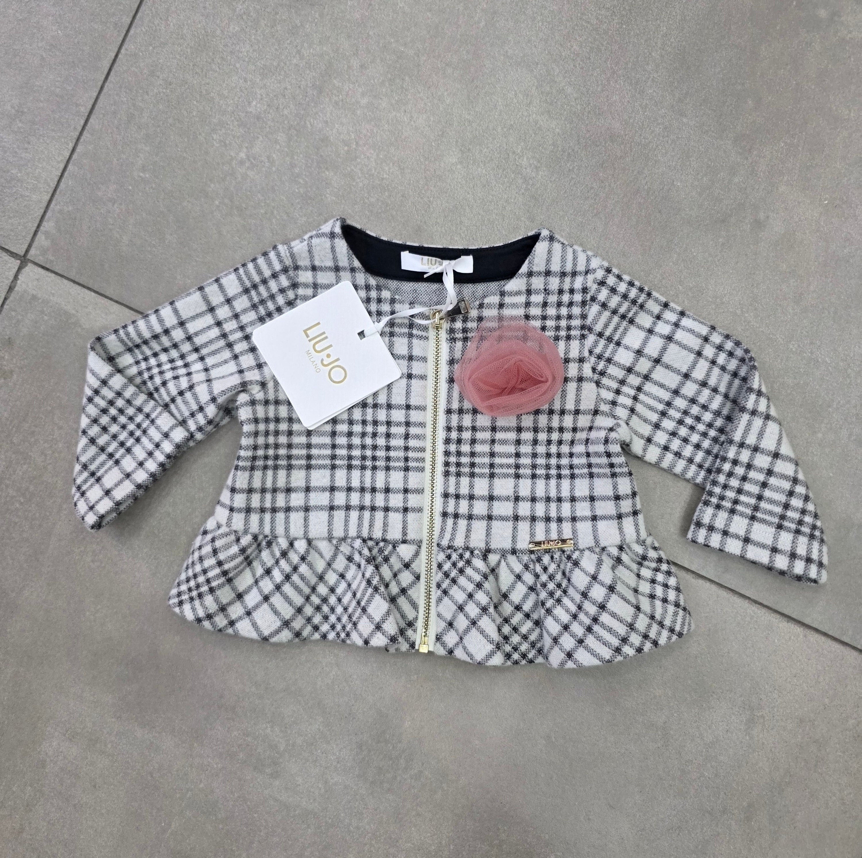 Giacchettino con zip luijo e fiorellino