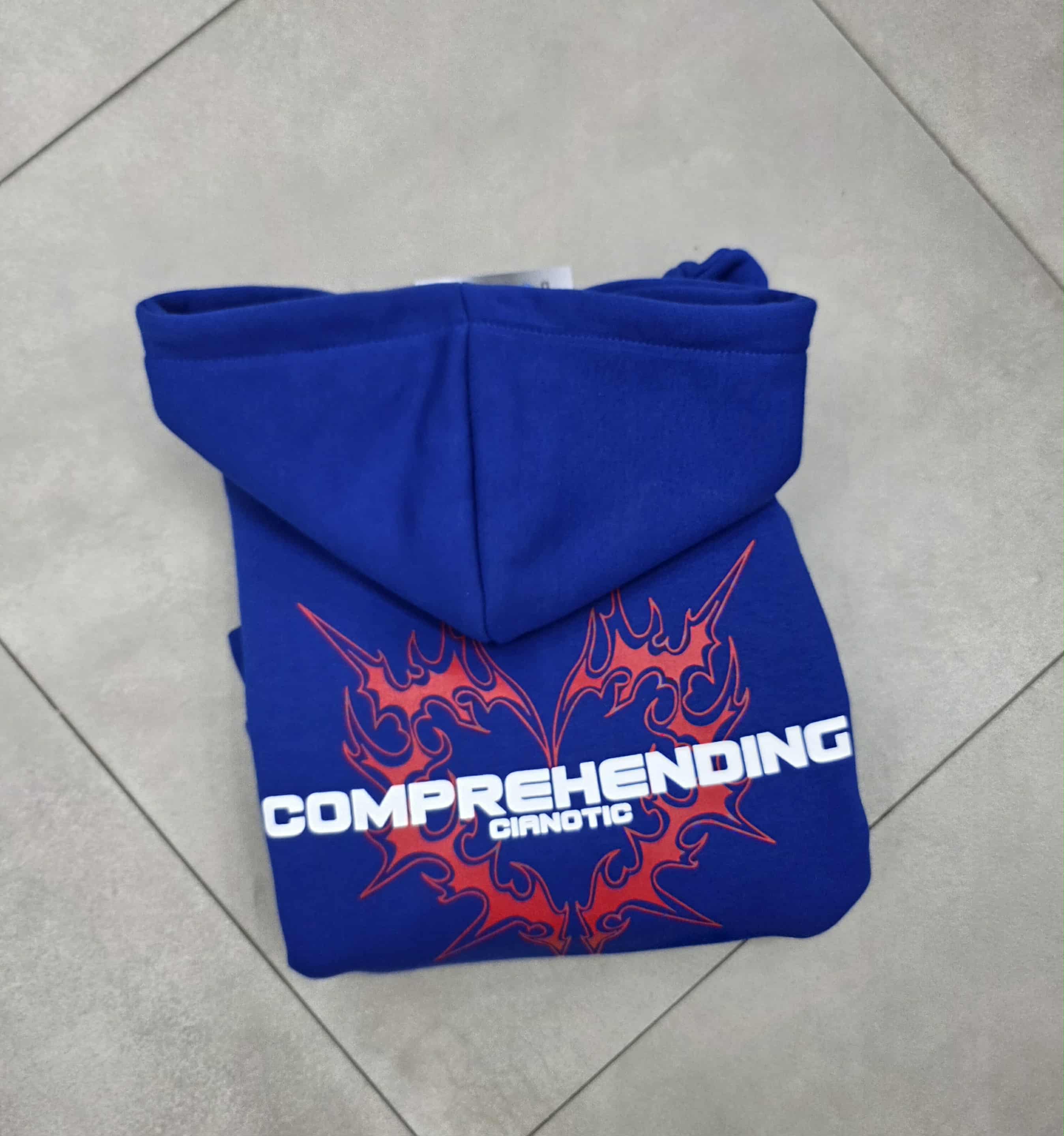 felpa cianotic con stampa