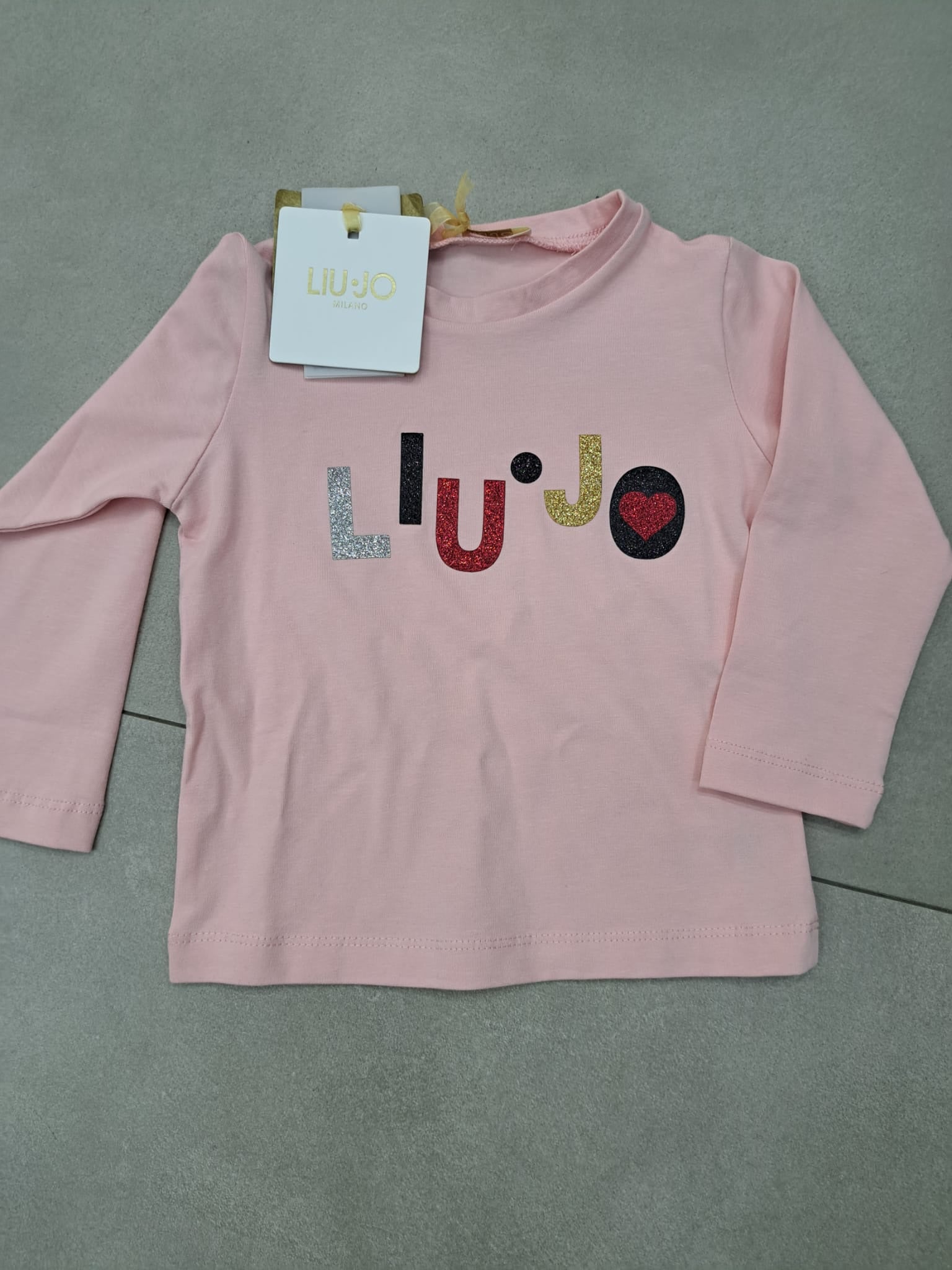 Maglia luijo cotone con stampa lurex