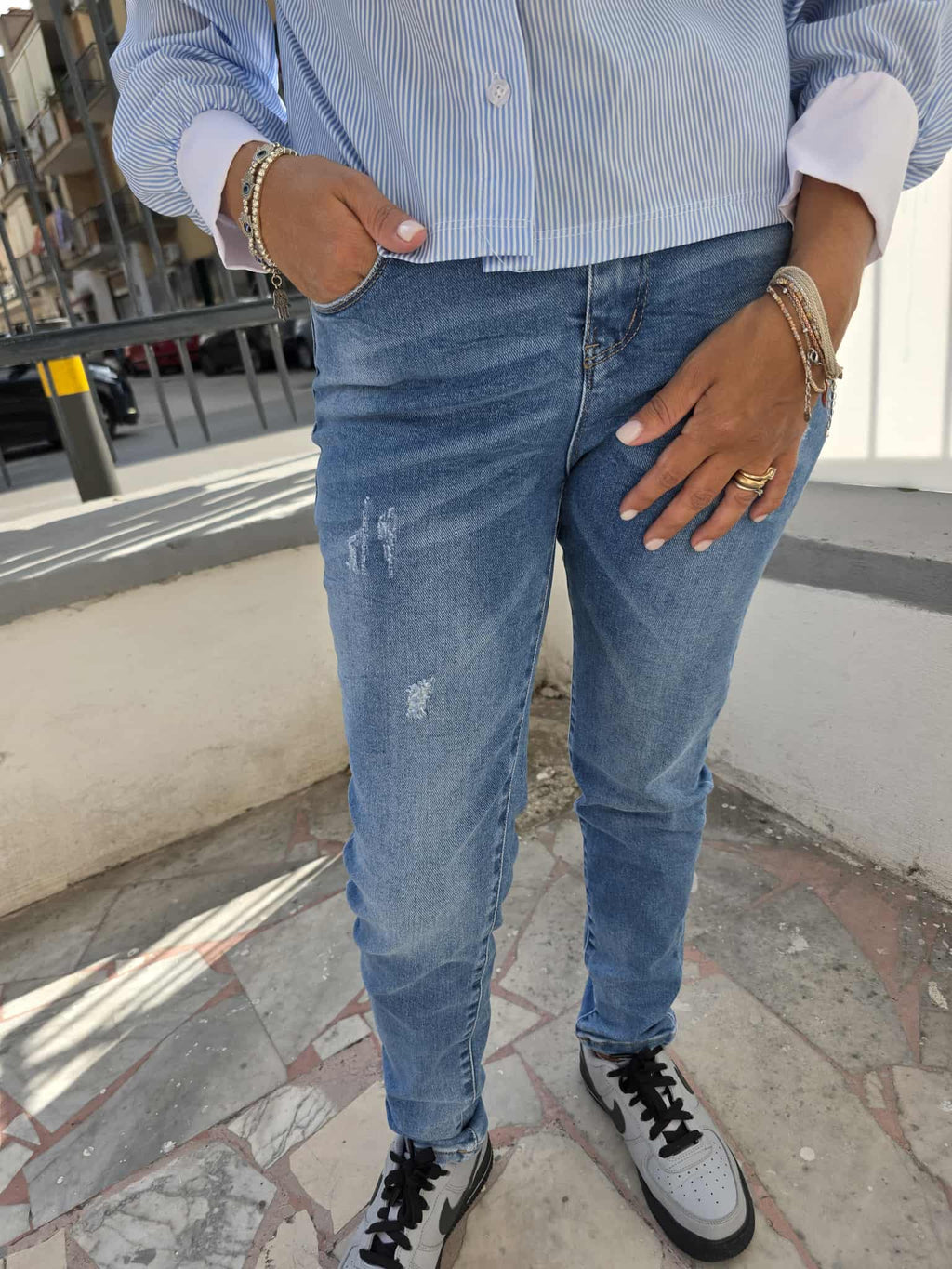 Jeans skinny blu