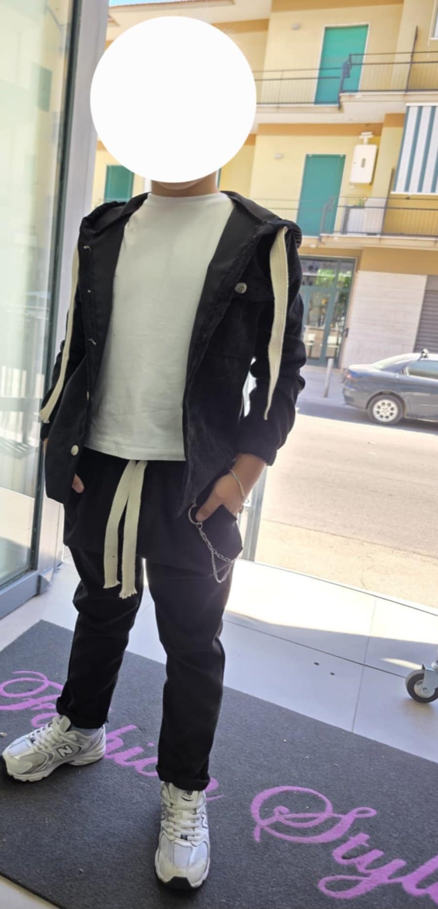 Completo 3 pezzi in ciniglia