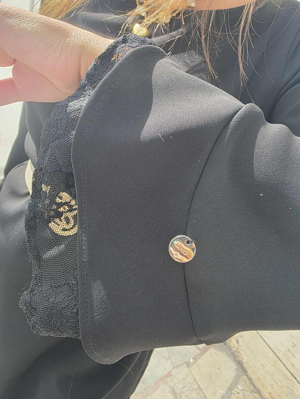 Abito semi lungo luijo con merletto posteriore