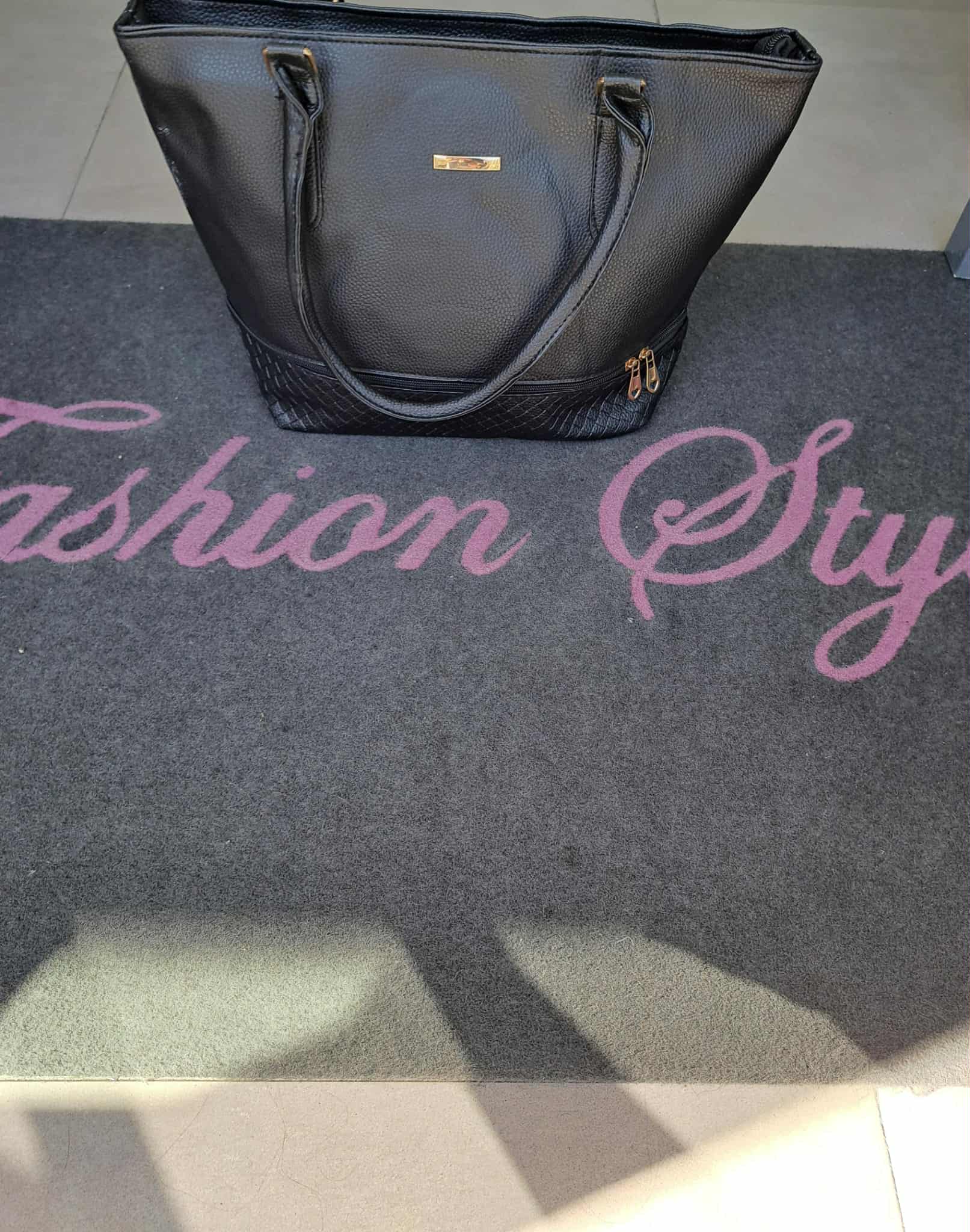 Borsa grande ecopelle con manico lungo