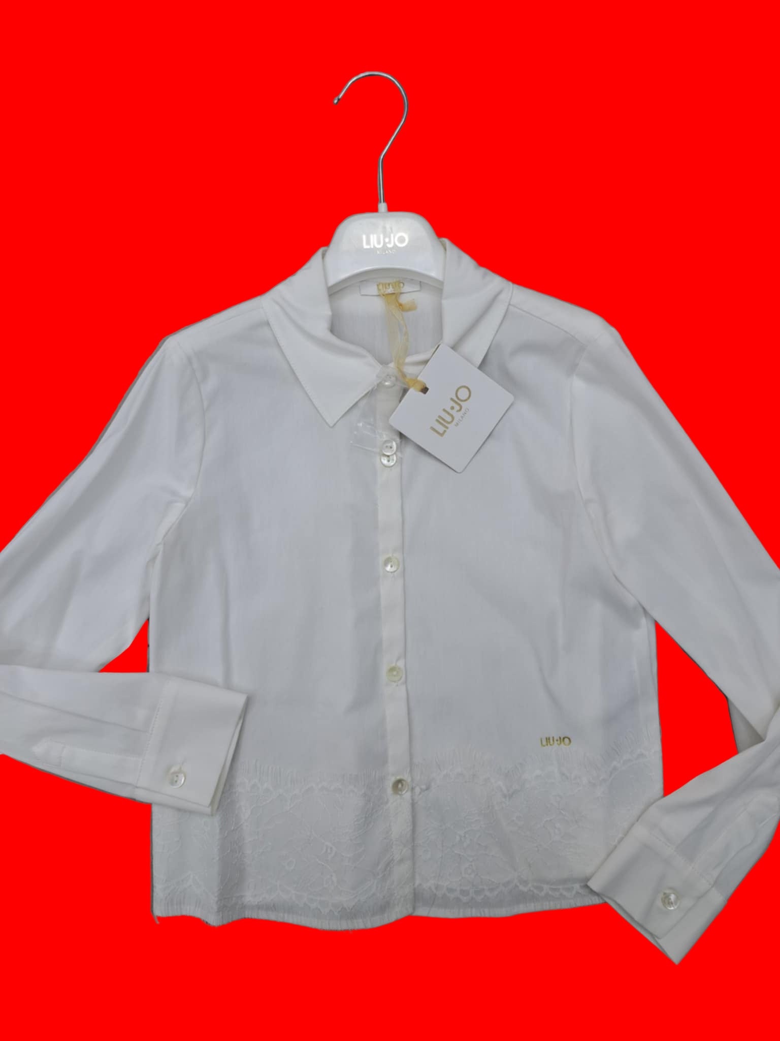camicia liujo con merletto