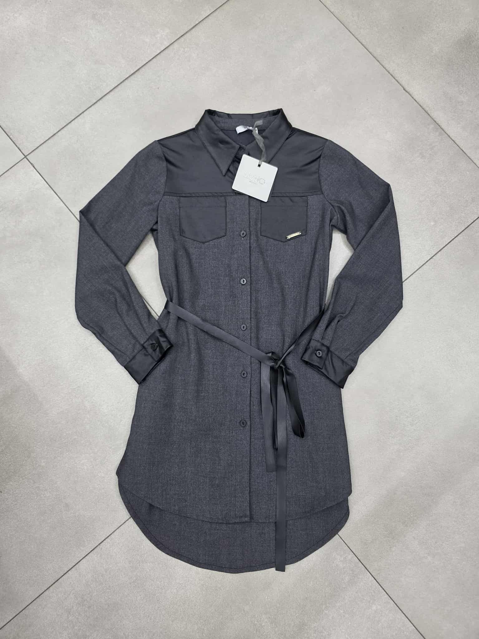 Camicione luijo con inserti in ecopelle