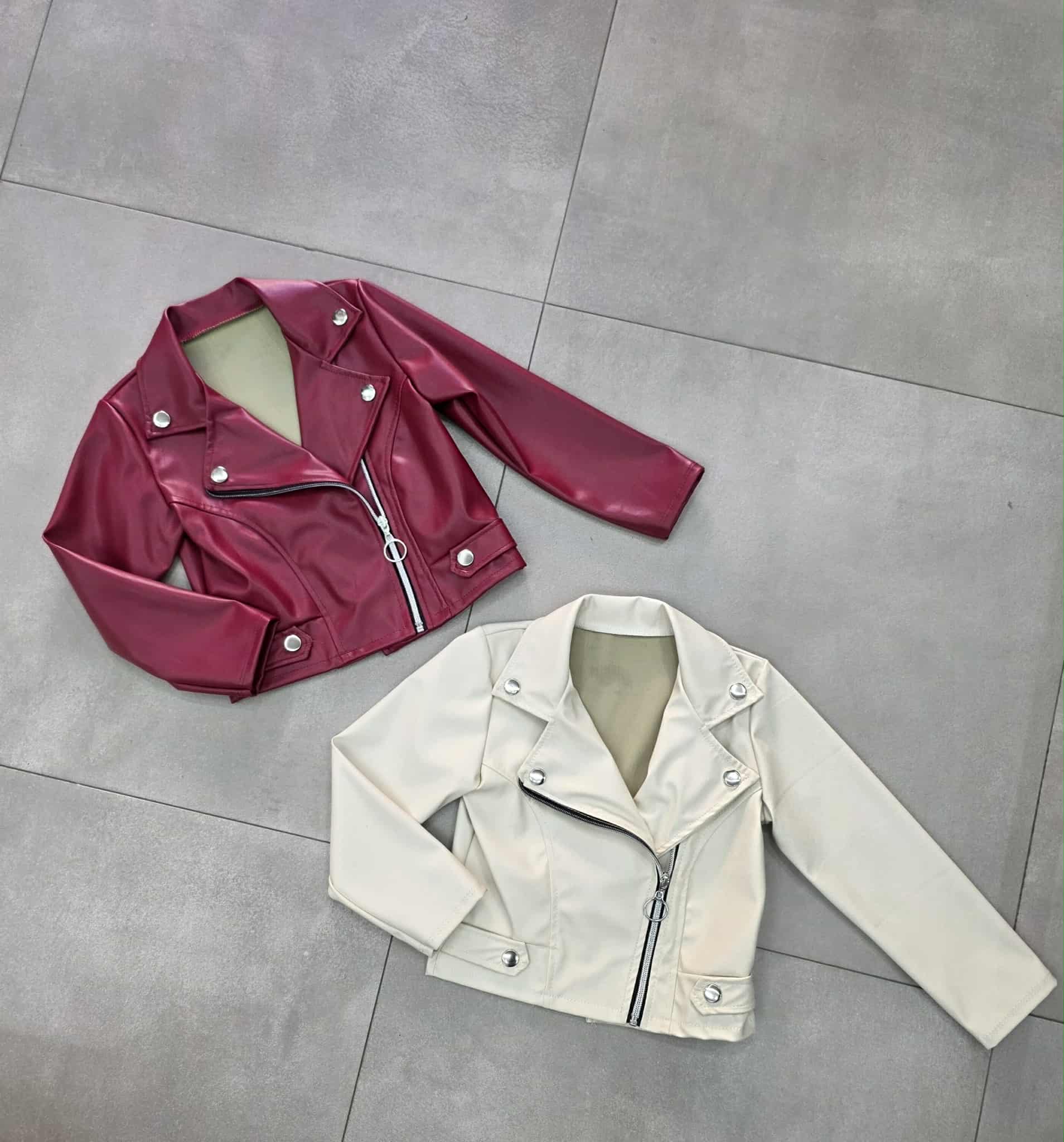 Chiodo biker in ecopelle