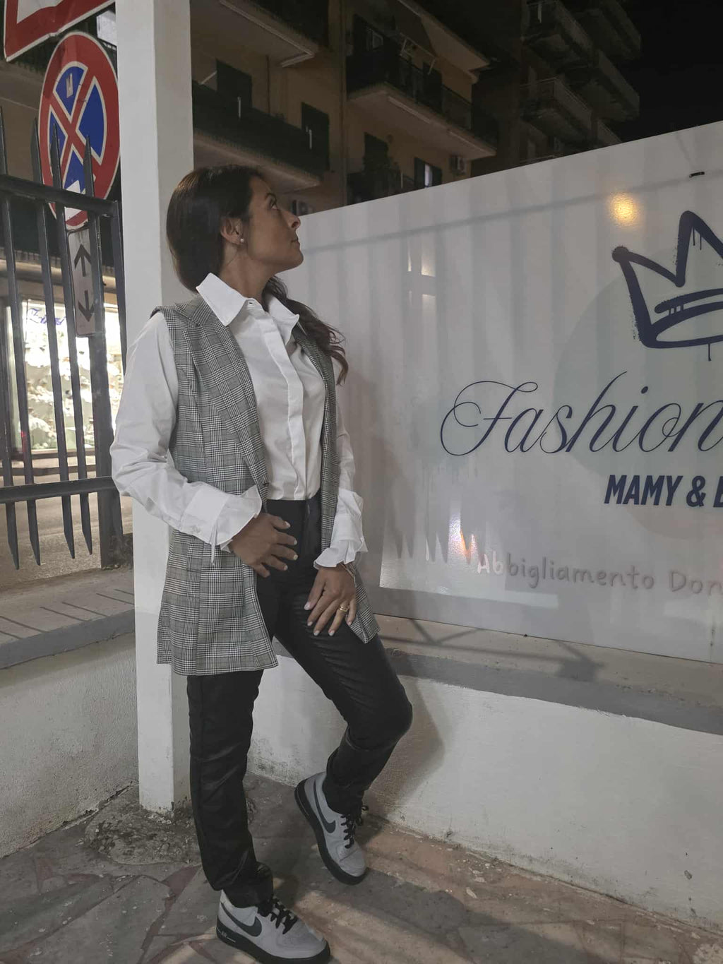 Pantalone ecopelle luijo