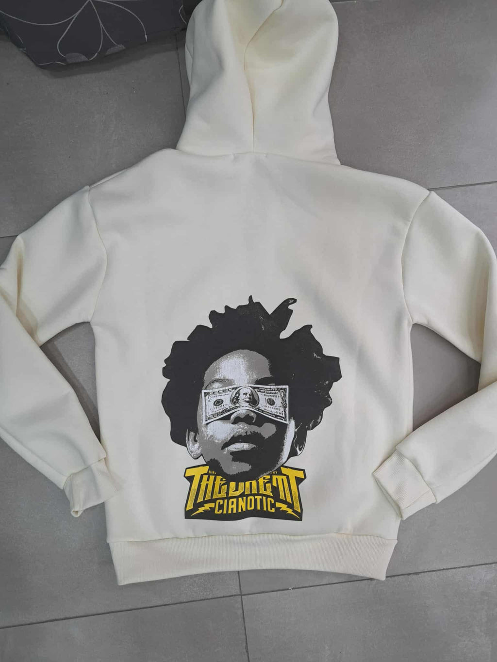 Felpa cianotic con stampa e zip