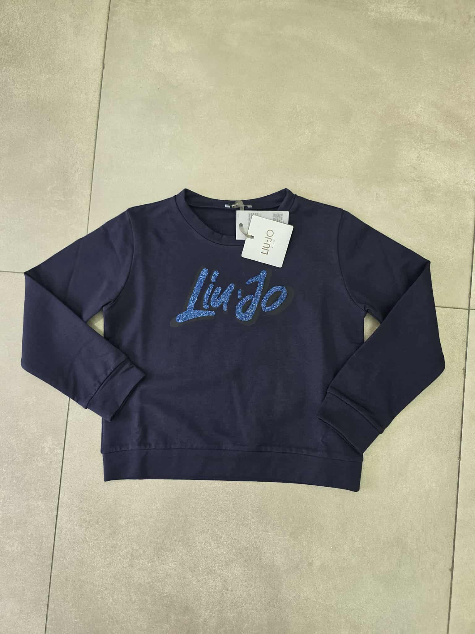 felpa luijo con stampa lurex