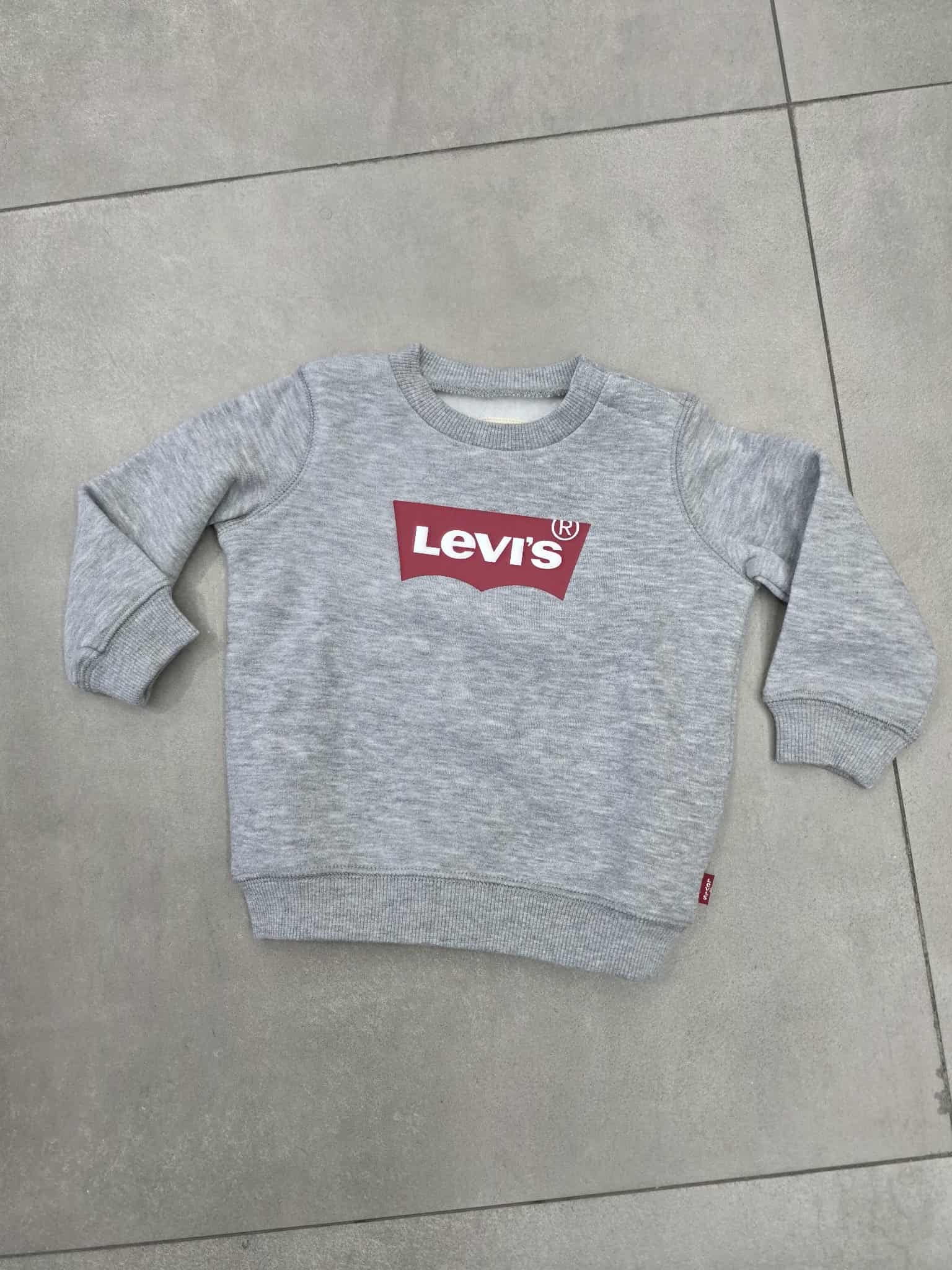 Felpa girocollo con stampa levis