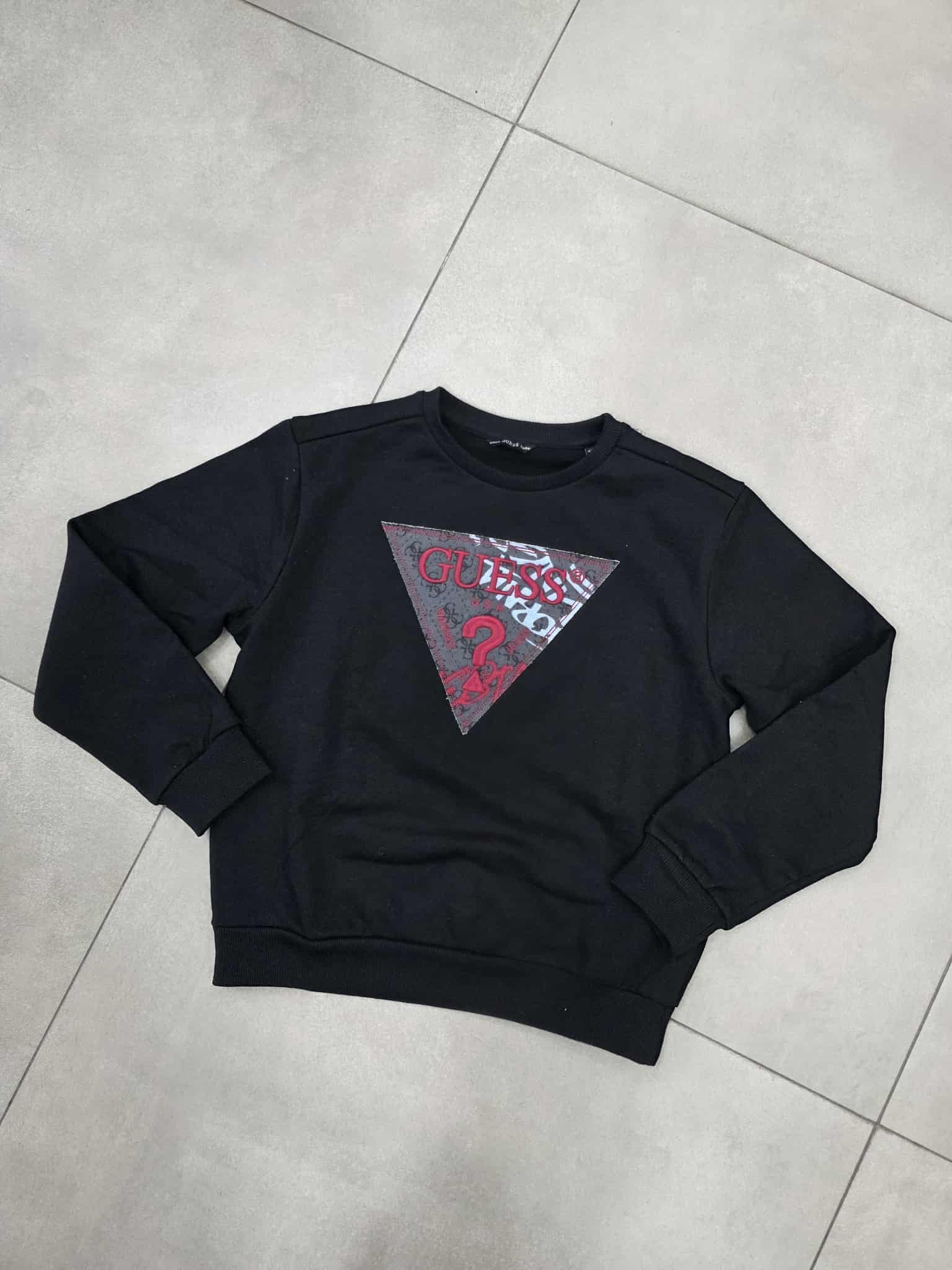 Felpa girocollo con stampa guess