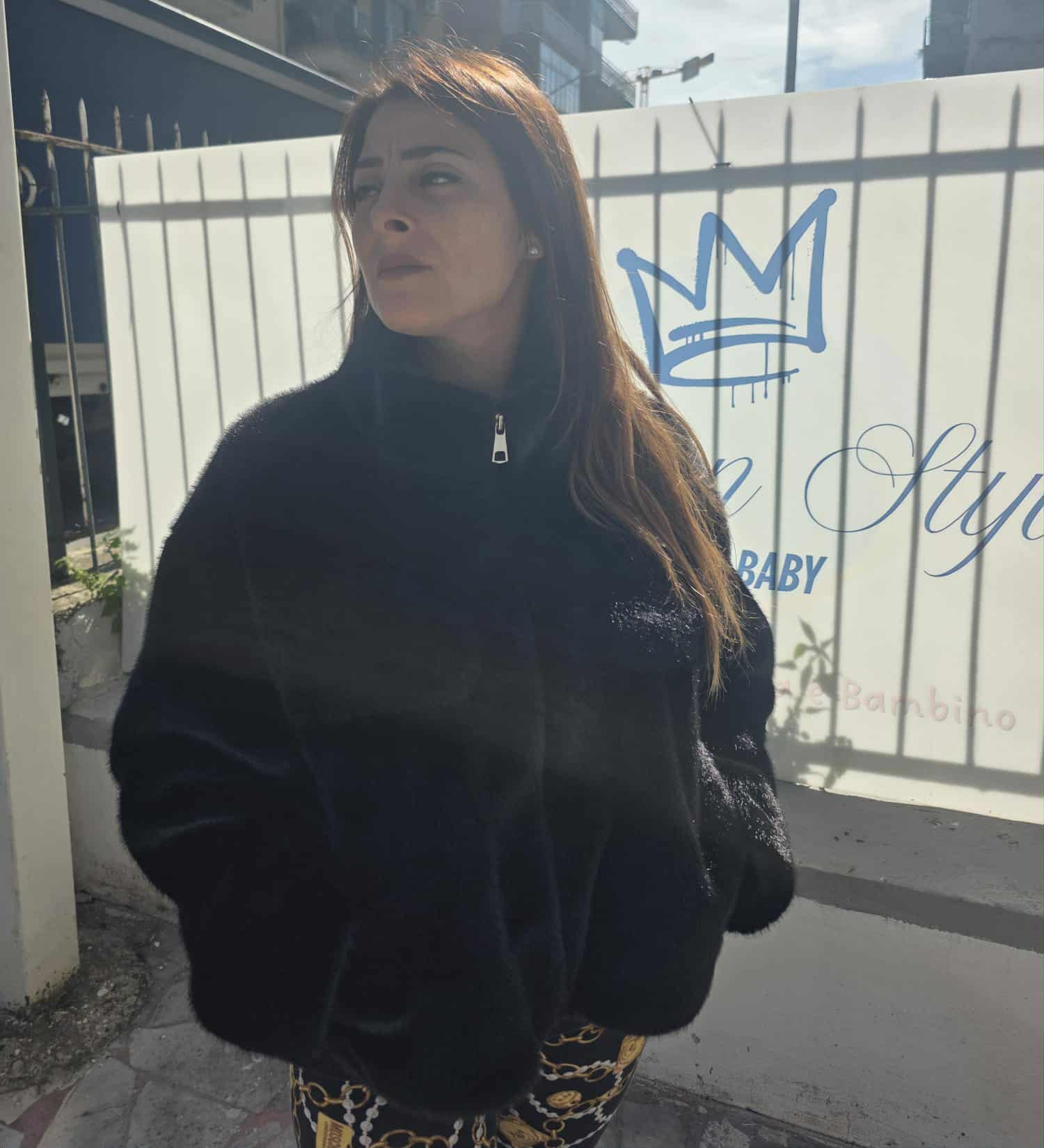 Giubbotto pelliccia con tasconi