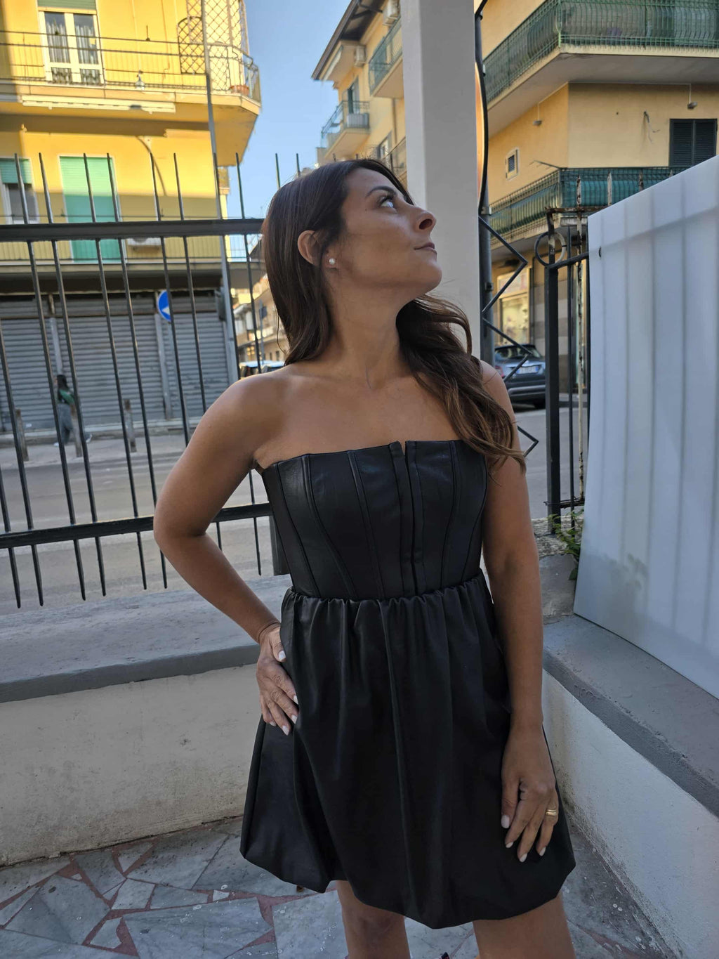 gonna palloncino ecopelle