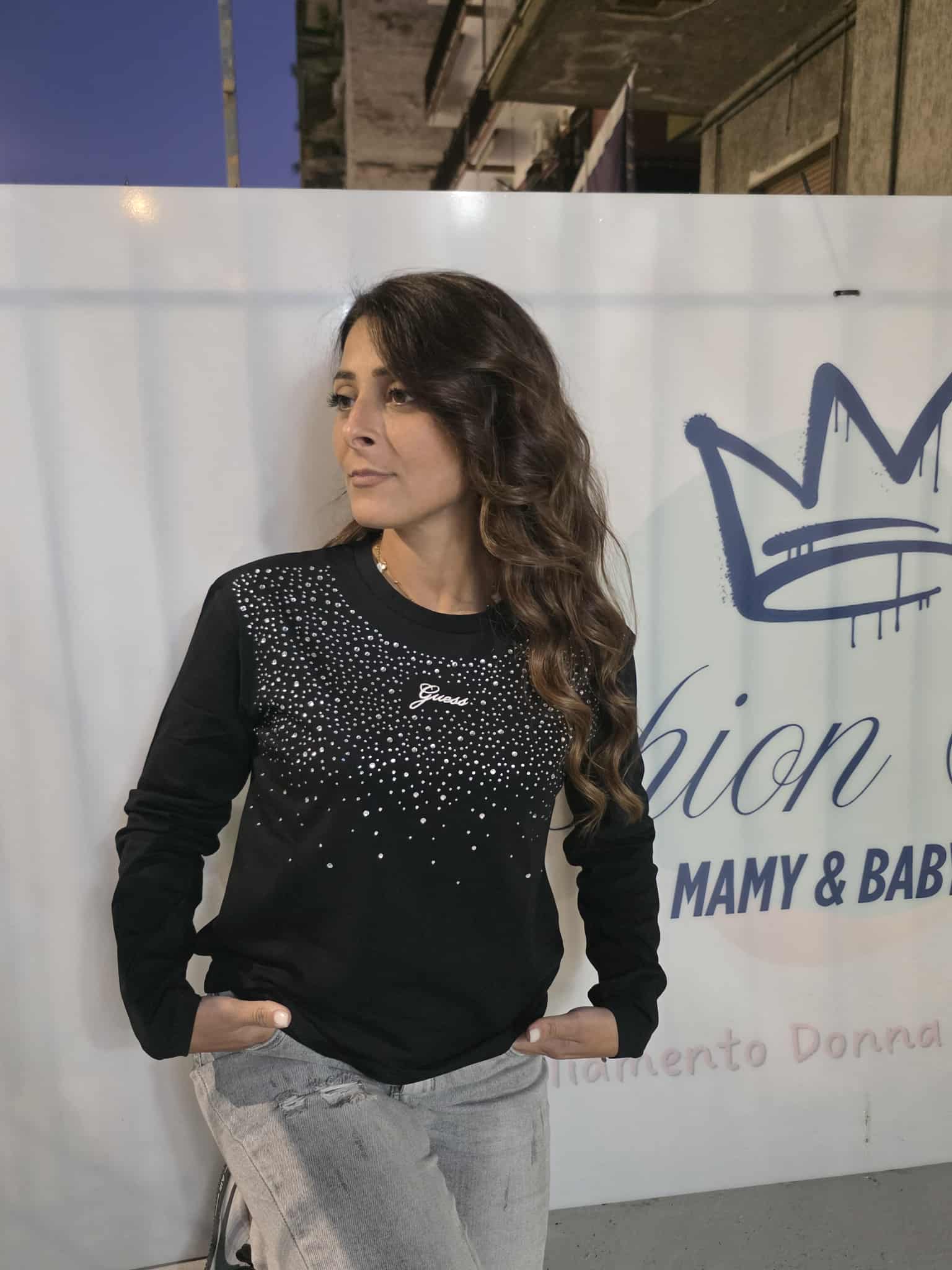 Maglia guess con brillantini