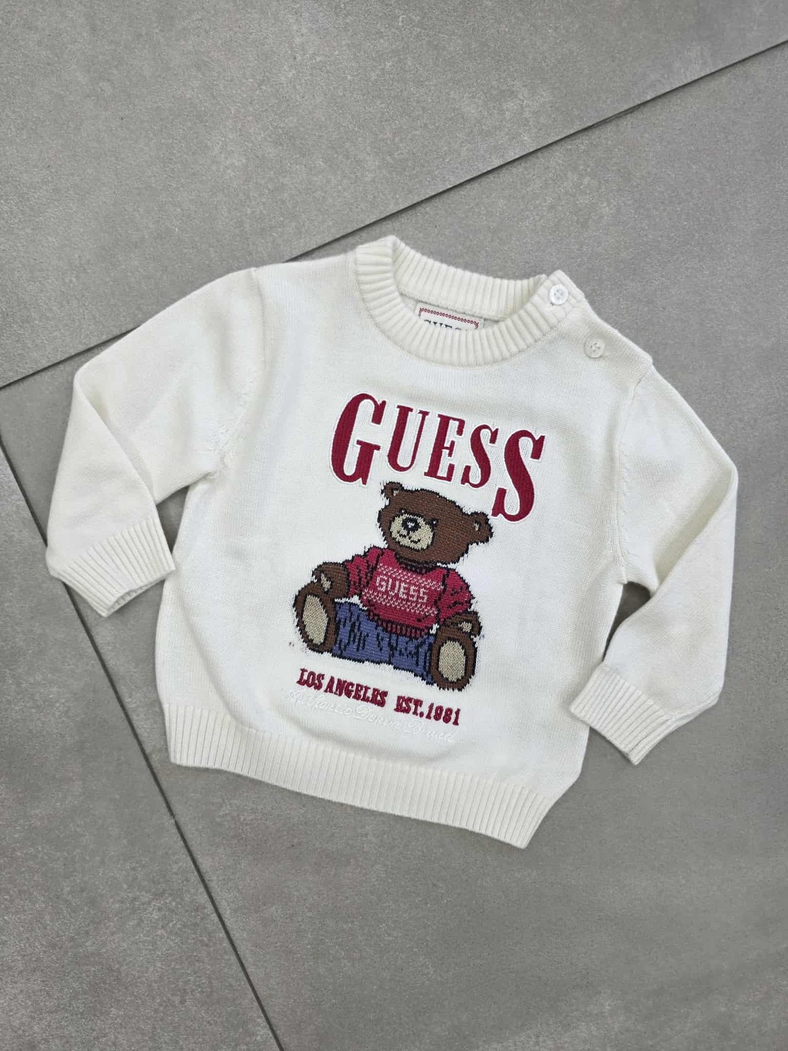 Maglione guess stampa teddy