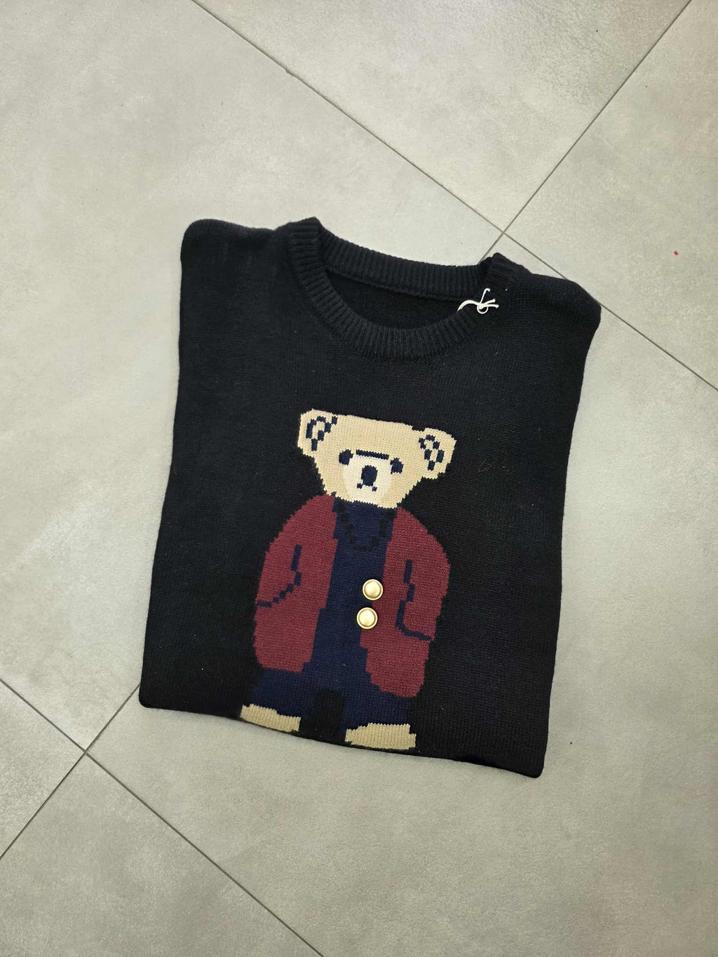 Maglione stampa teddy