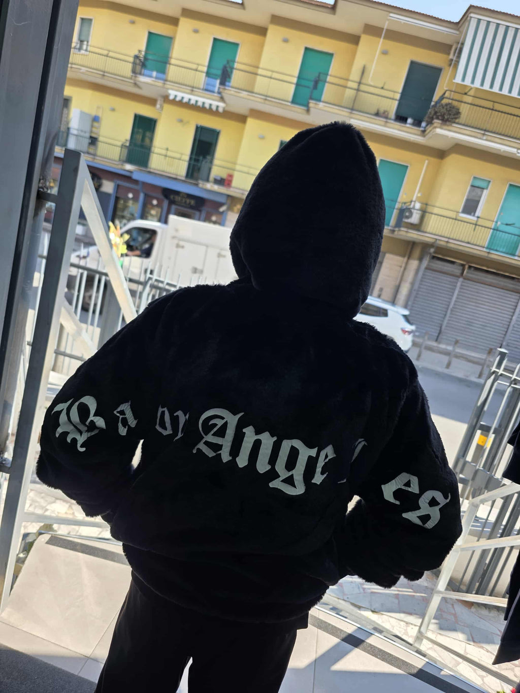 Pelliccia mod palm angels con zip