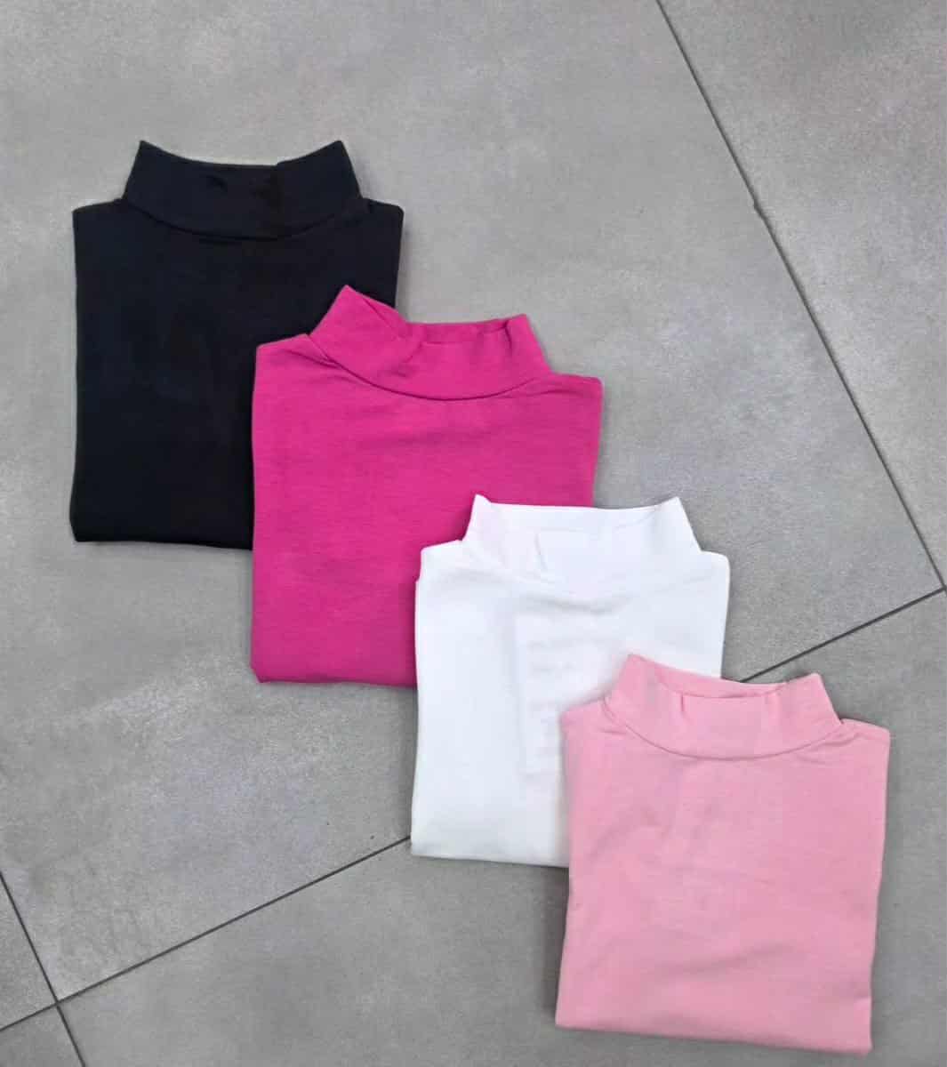 Lupetto in cotone semplice manica lunga