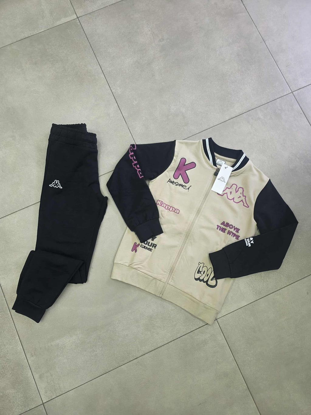 Completo tuta kappa con college e pantatuta