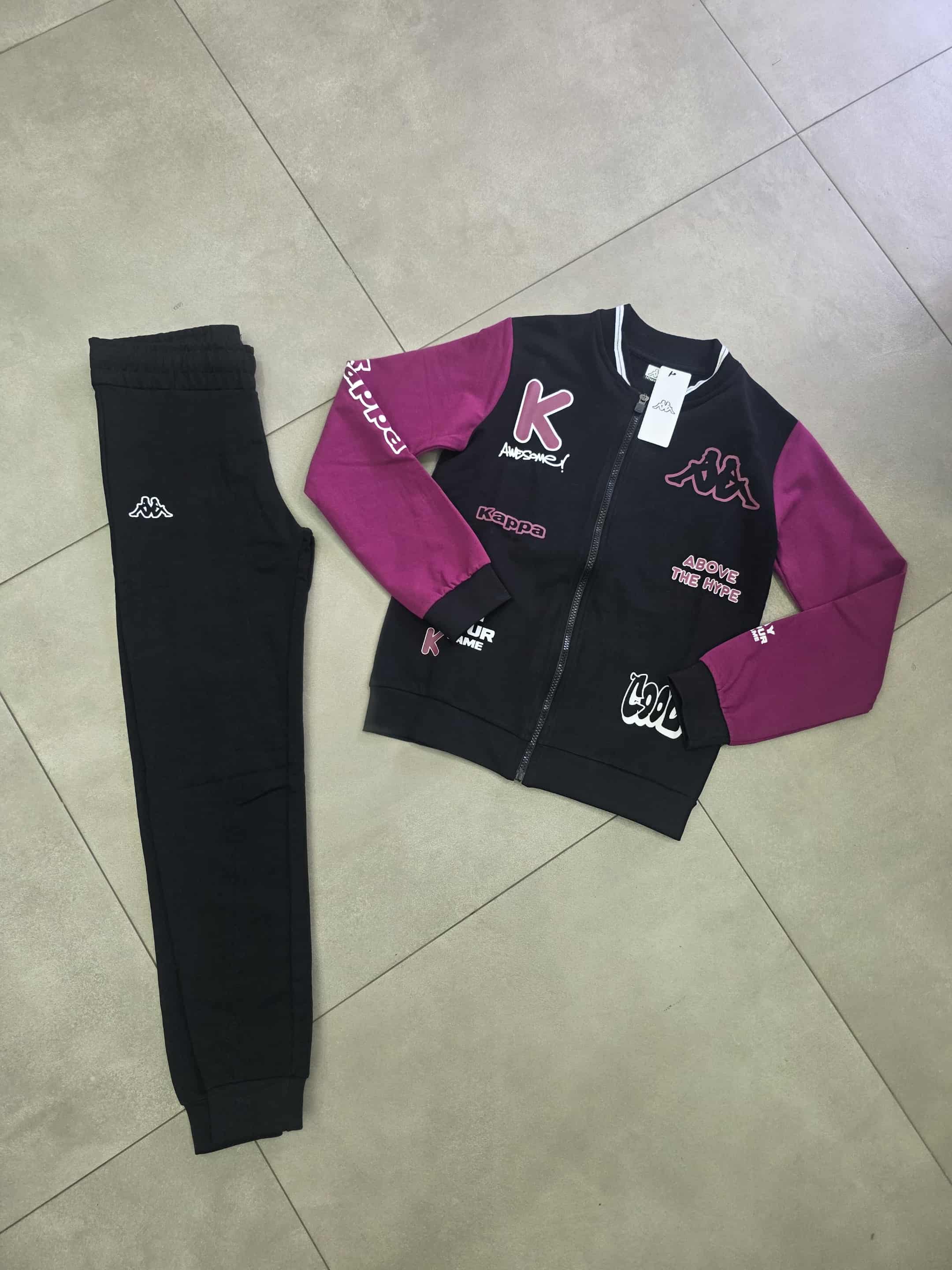 Completo tuta kappa con college e pantatuta