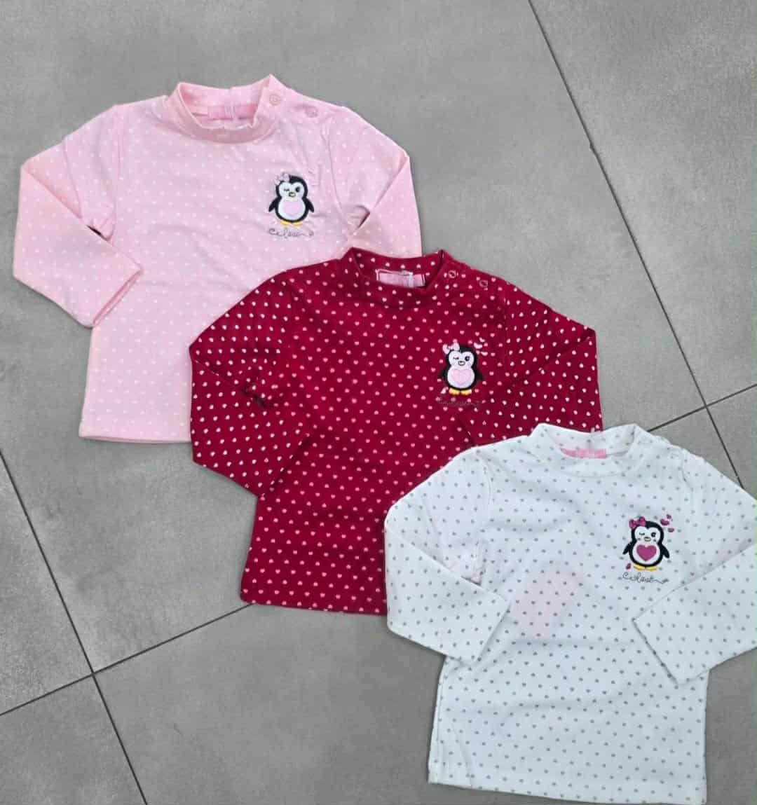 lupetto in cotone caldo con pois e stampa